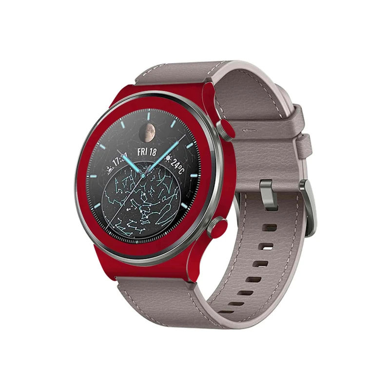  برچسب ماهوت طرح Matte-Warm-Red مناسب برای ساعت هوشمند هوآوی Watch GT 2 Pro