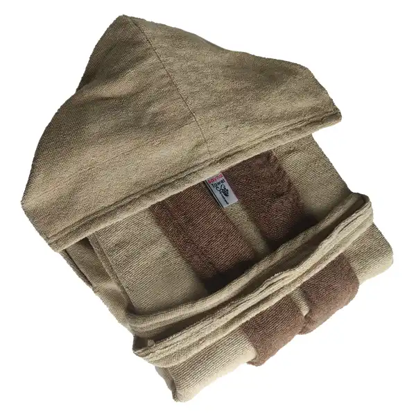 حوله پالتویی ساینا مدل ملورین نخ بامبو سایز ۱۲۵