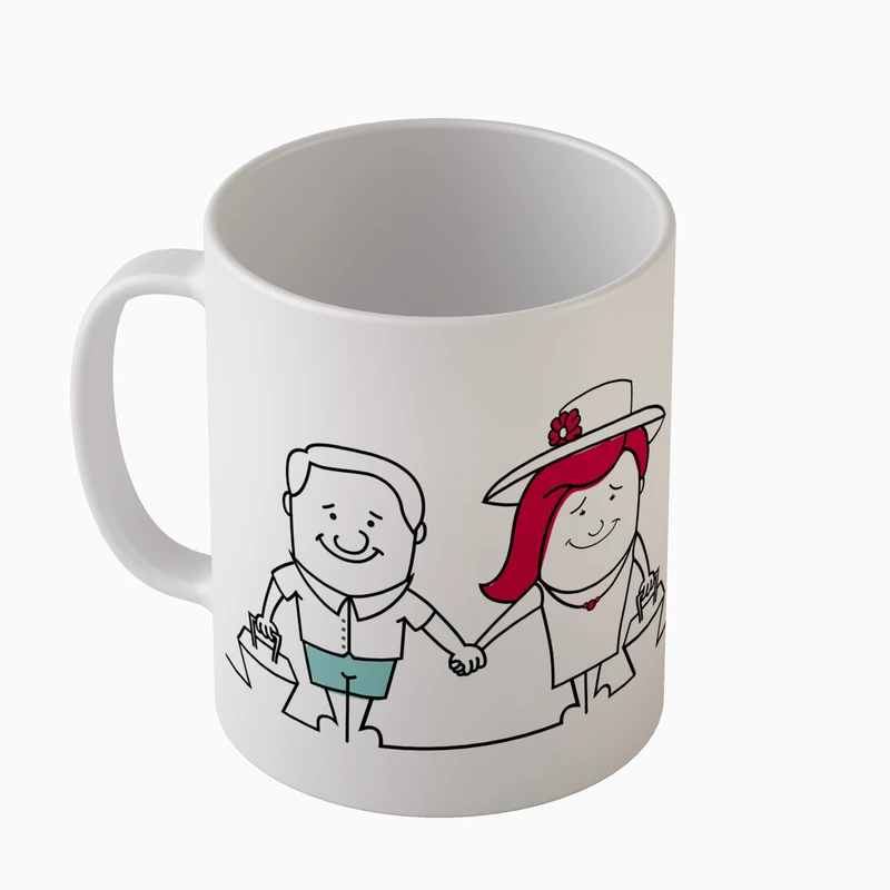 ماگ مدل MG2239 طرح عشق دختر پسر دوست داشتن