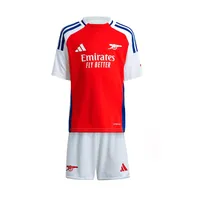 ست تی شرت و شلوارک ورزشی پسرانه مدل آرسنال Home 2025