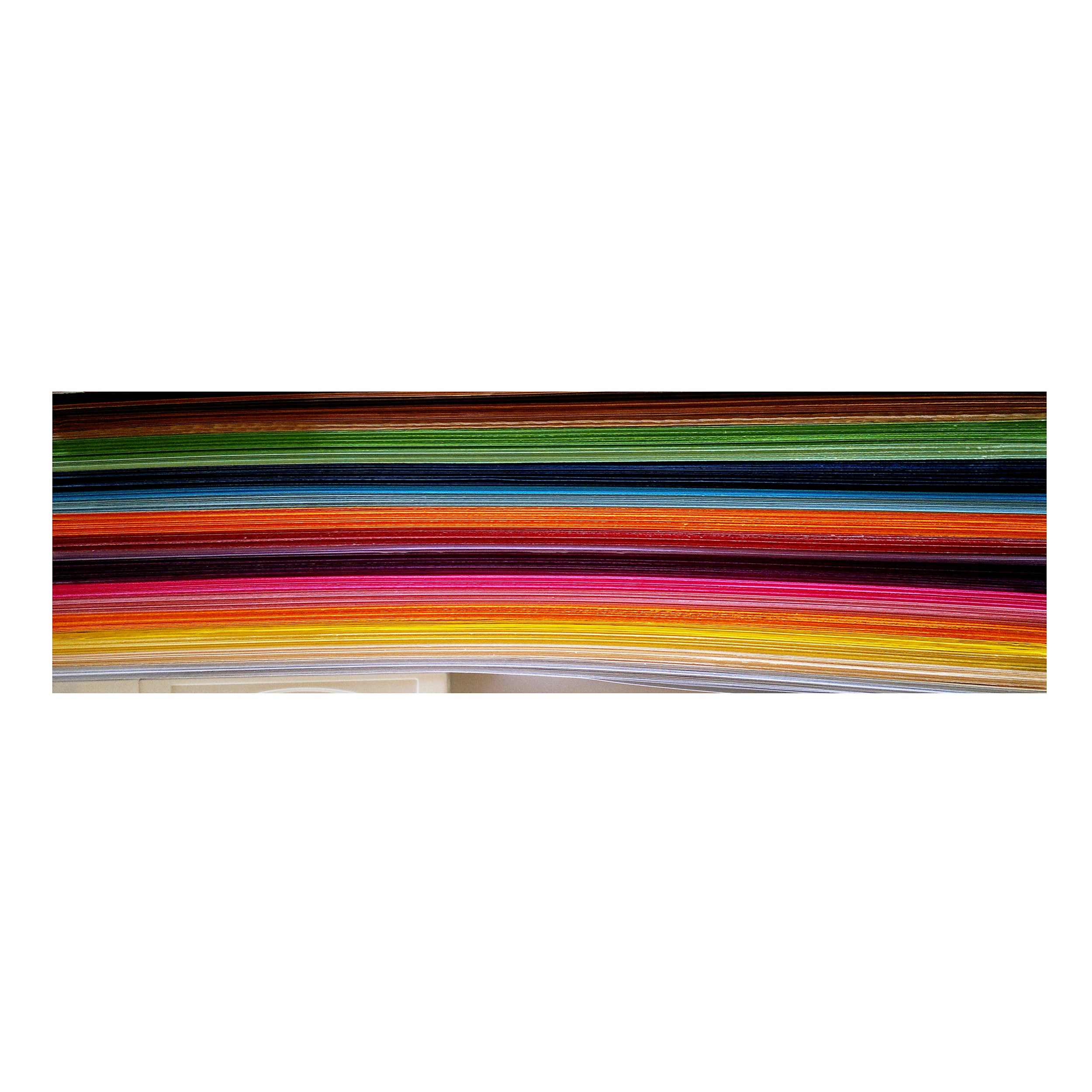 نوار ملیله کاغذی مدل رنگین کمانی بسته 400 عددی