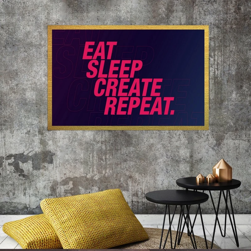 تابلو بکلیت طرح جمله انگیزشی مدل قاب شاسی T-S9154