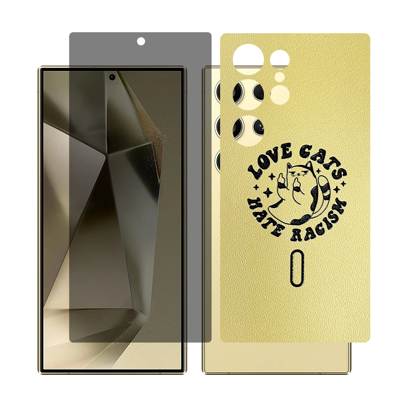 محافظ صفحه نمایش حریم شخصی گلس مدل Together مناسب برای گوشی موبایل سامسونگ S24 Ultra به همراه برچسب پوششی