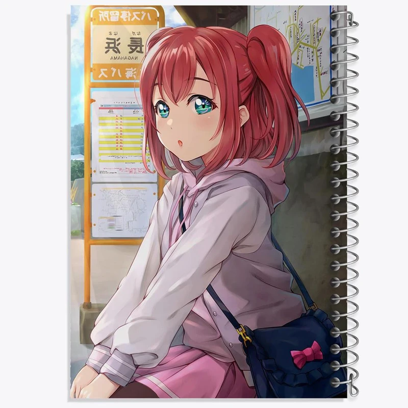 دفتر نت موسیقی 50 برگ خندالو مدل روبی انیمه مادوکا مجیکا Madoka Magica کد 18405