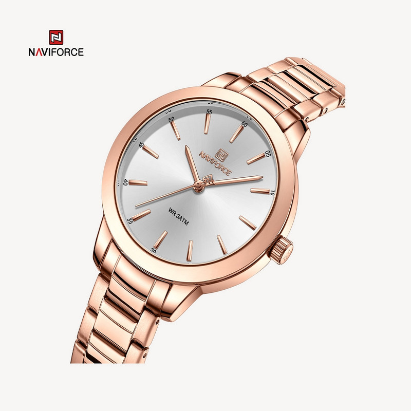 ساعت مچی عقربه ای زنانه نیوی فورس مدل NF5025 RGW