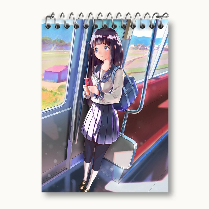 دفتر یادداشت 50 برگ خندالو مدل چیتاندا انیمه هیوکا Hyouka کد 17061