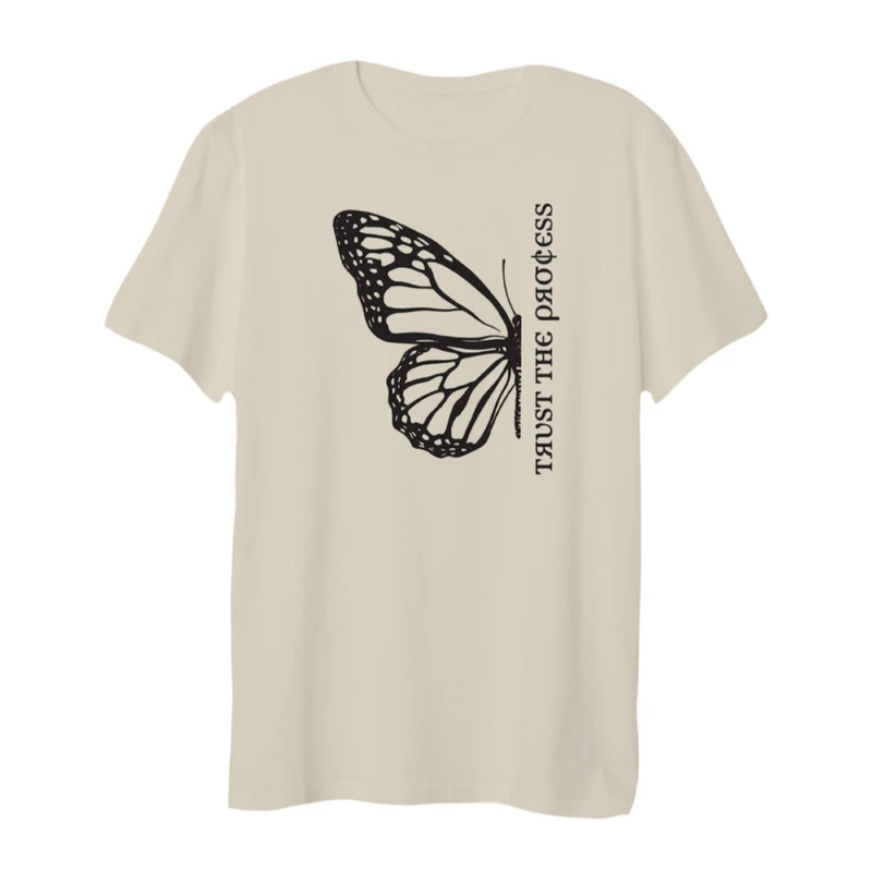 تی شرت لانگ زنانه مدل پروانه 2