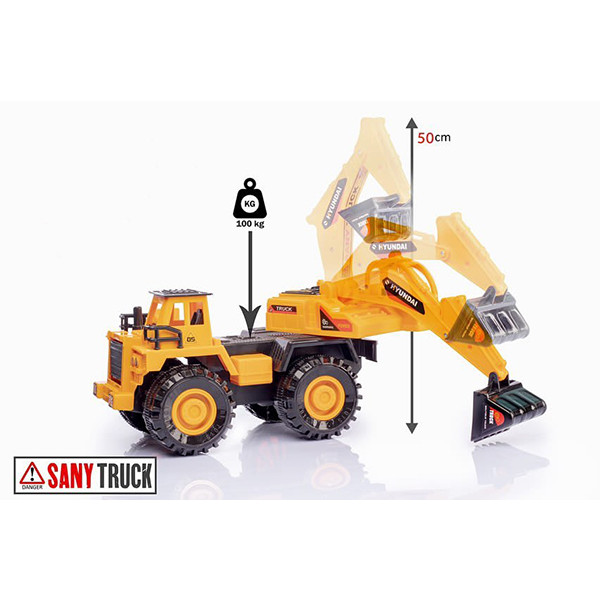ماشین بازی طرح بیل مکانیکی مدل SANYTRUCK ماشین بازی طرح بیل مکانیکی مدل SANYTRUCK