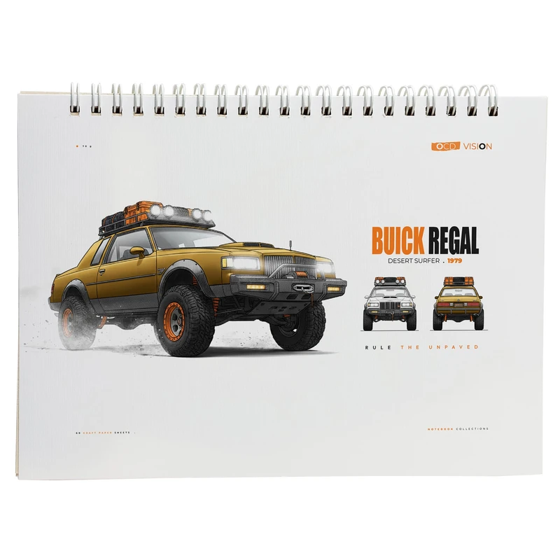 دفتر طراحی 60 برگ مدل ماشین