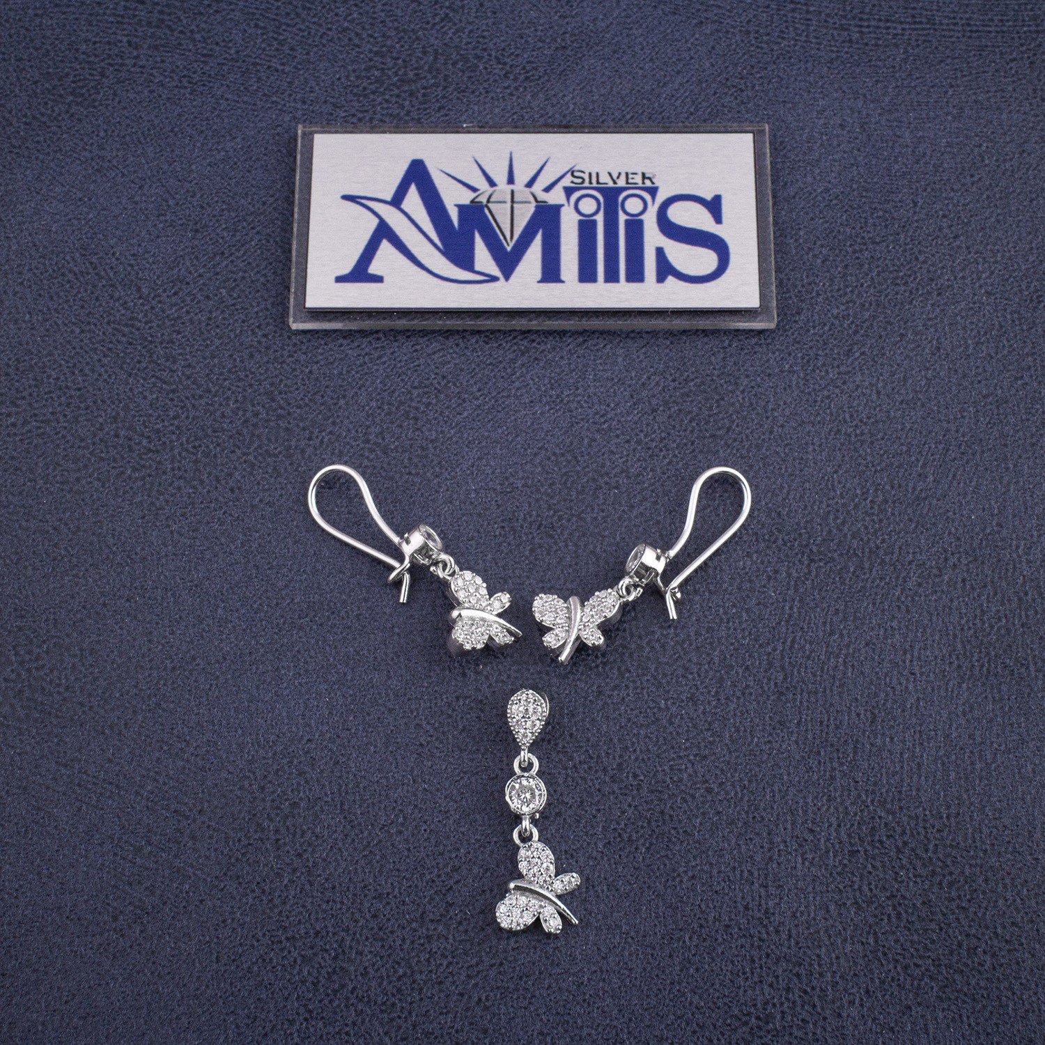 نیم ست نقره زنانه مدل AVN-M190