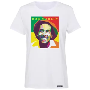 تی شرت آستین کوتاه زنانه 27 مدل Bob Marley کد MH959