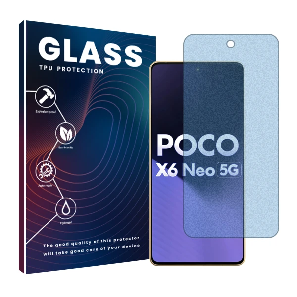 محافظ صفحه نمایش مات آنتی بلو گلس مدل Resistant مناسب برای گوشی موبایل شیائومی Poco X6 Neo 5G