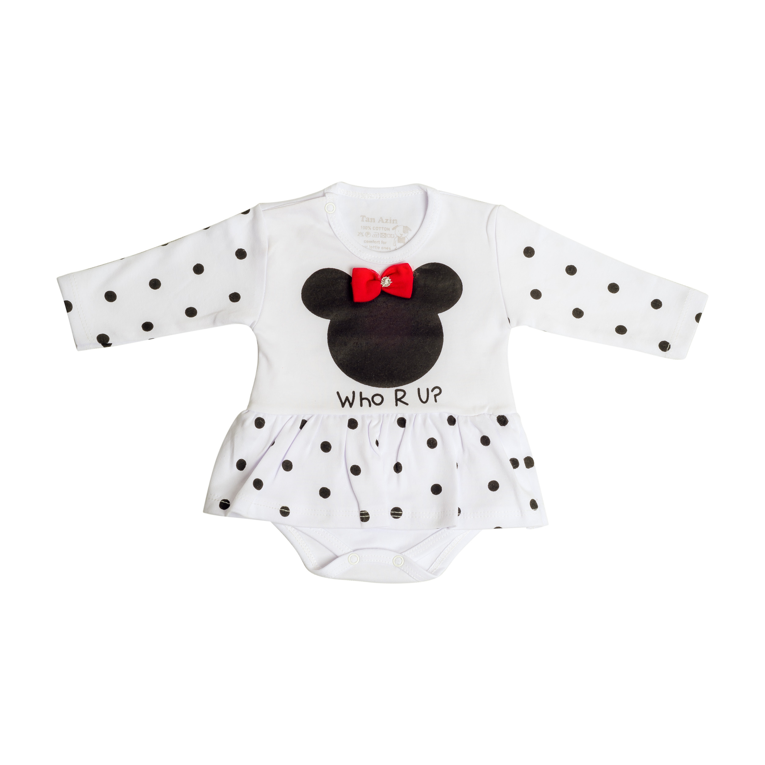 بادی آستین بلند نوزادی مدل H 1106