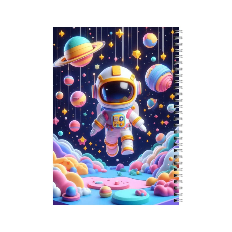 دفتر مشق 100 برگ بامبیلیپ طرح فضانورد کد 9824779