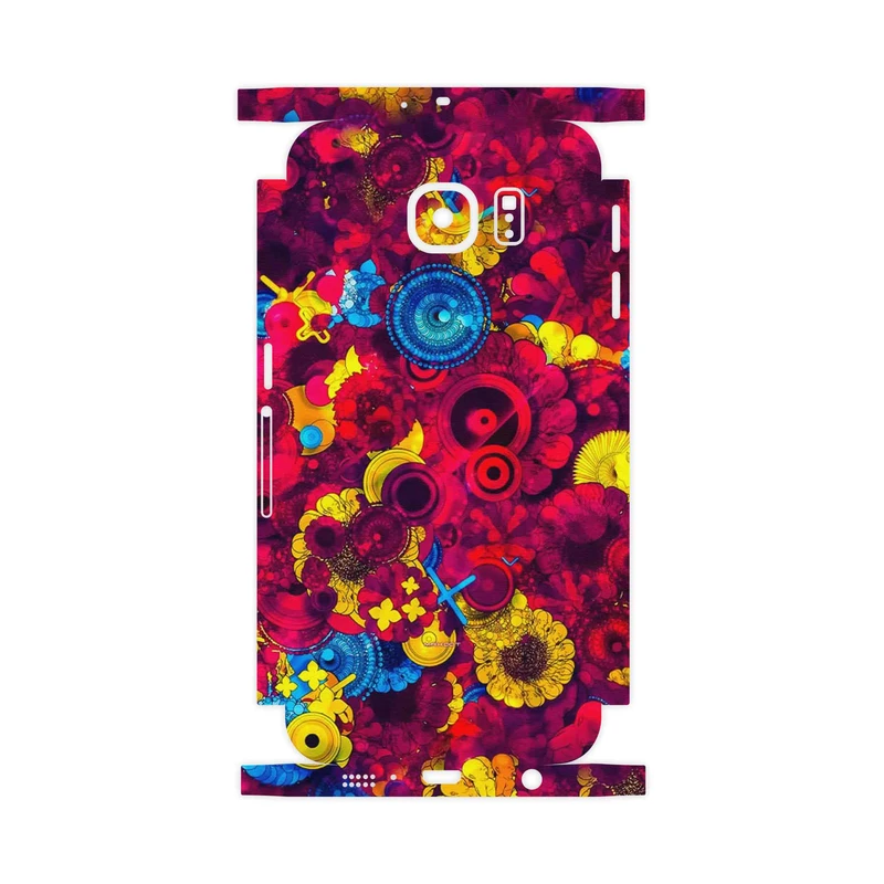 برچسب پوششی ماهوت مدل Vector Flower Garden Digital Art-FullSkin مناسب برای گوشی موبایل سامسونگ Galaxy S6