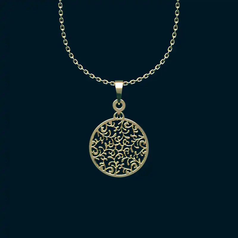 گردنبند طلا 18 عیار زنانه مدوپد مدل اشک کد CA10529