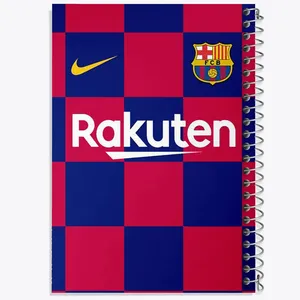 دفتر مشق 100 برگ خندالو طرح باشگاه بارسلونا FC Barcelona کد 2143