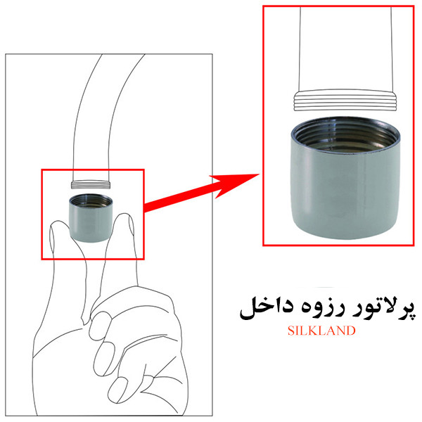سر شیر آب سیلک لند  مدل  SLSLSL
