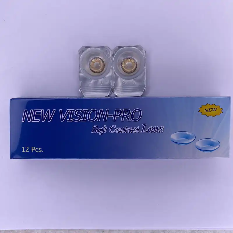 لنز چشم نیو ویژن پرو مدل H3 رنگ عسلی کهربایی روشن