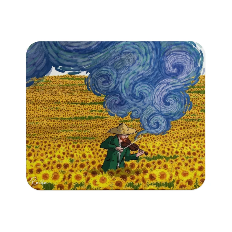 ماوس پد راویتا مدل سبک ونگوک آفتاب گردان کد 3567