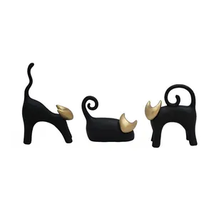 مجسمه مدل گربه مجموعه 3 عددی