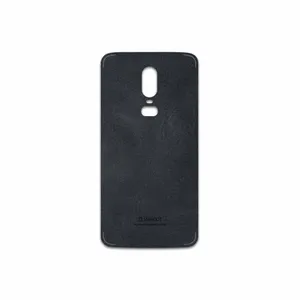 MAHOOT Graphite Buffalo Leather Cover Sticker for OnePlus 6