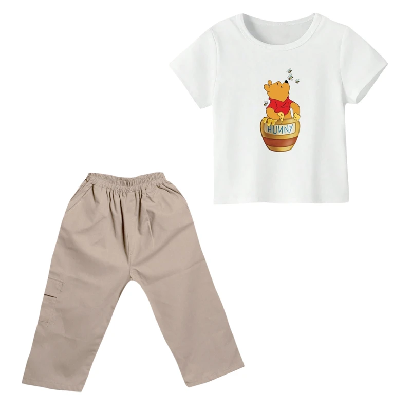 ست تی شرت و شلوارک پسرانه مدل پو کد ۱۴