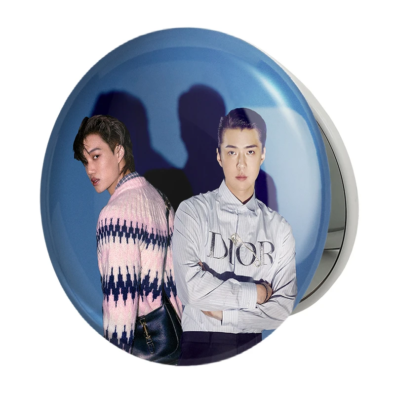 آینه جیبی خندالو طرح گروه اکسو EXO مدل تاشو کد 13587 