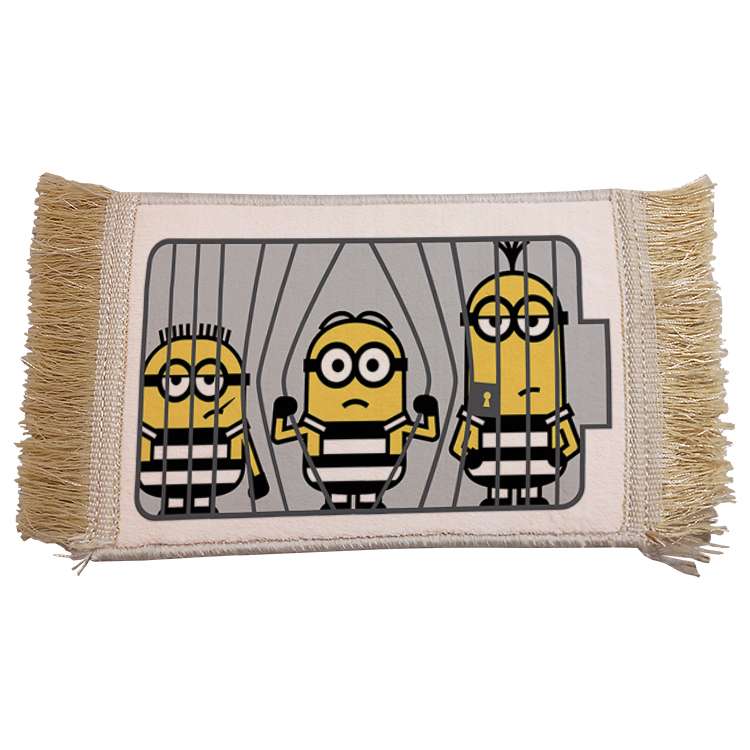 فرش ماشینی دیوارکوب مدل مینیون کد 99