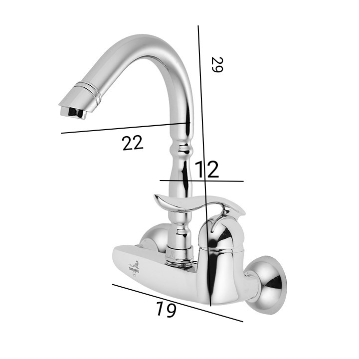 شیر آشپزخانه اسناپل مدل دیواری کد 03