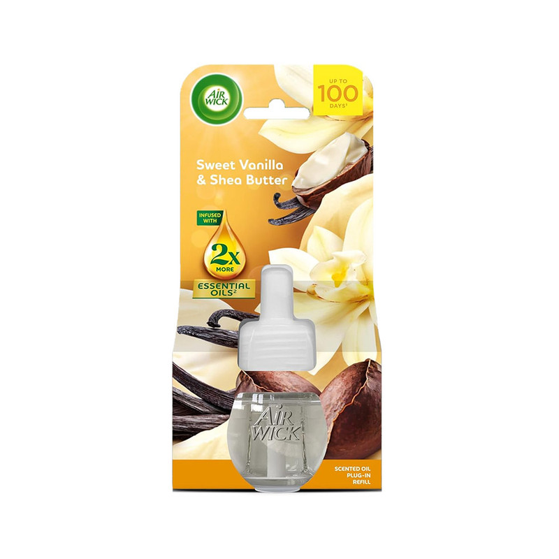 یدک دستگاه خوشبو کننده هوا ایرویک مدل botanica رایحه Sweet Vanilla & Shea Butter حجم 19 میلی لیتر