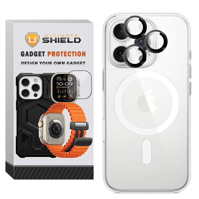 کاور آلتیمیت شیلد مدل Magsafe CLR Ring مناسب برای گوشی موبایل اپل iPhone 16 Pro Max به همراه محافظ لنز دوربین