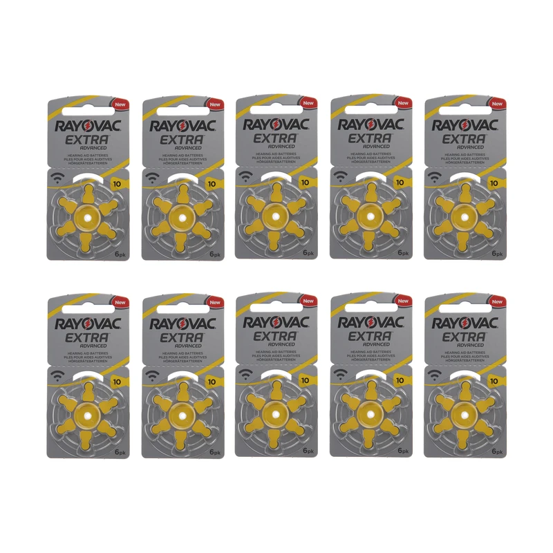 باتری سمعک ریوواک کد 10 بسته 60 عددی 