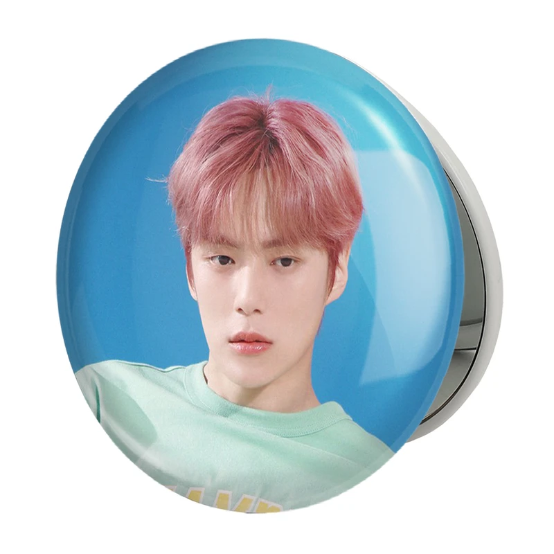 آینه جیبی خندالو طرح مینهیوک گروه مانستا اکس MONSTA X مدل تاشو کد 21162 
