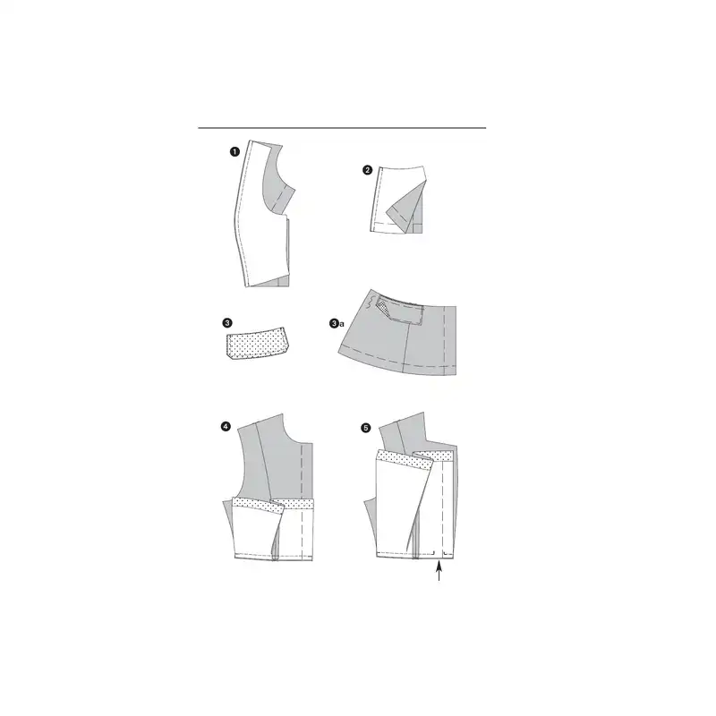 الگو خیاطی کت زنانه بوردا استایل کد 6953 سایز 32 تا 44 متد مولر