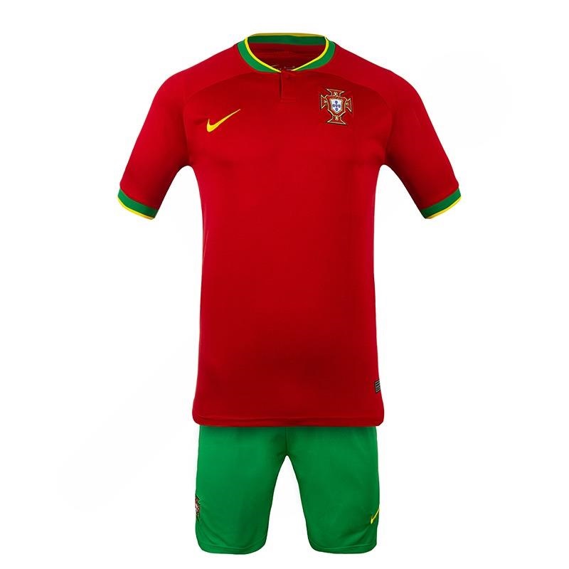 ست تی شرت آستین کوتاه  و شلوارک ورزشی مردانه مدل تیم ملی پرتغال جام جهانی 2022 ISPS