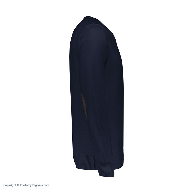پلیور مردانه تریکو پاییزان کد P700 رنگ سرمهای تیره