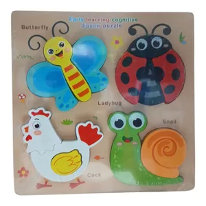 پازل آموزشی مدل جورچین برشی طرح حشرات