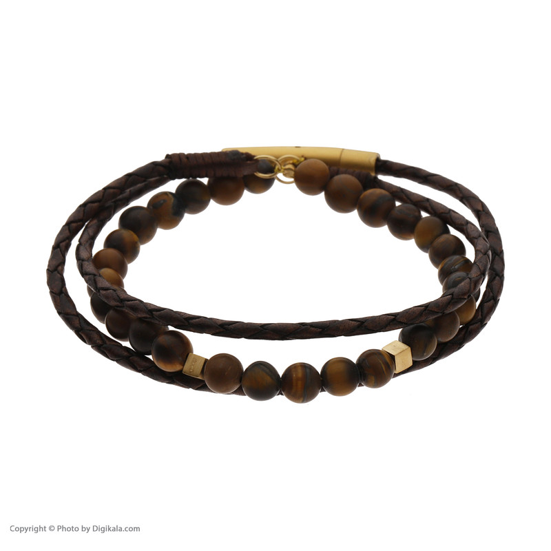 دستبند طلا 18 عیار مردانه تاج مدل G260-1