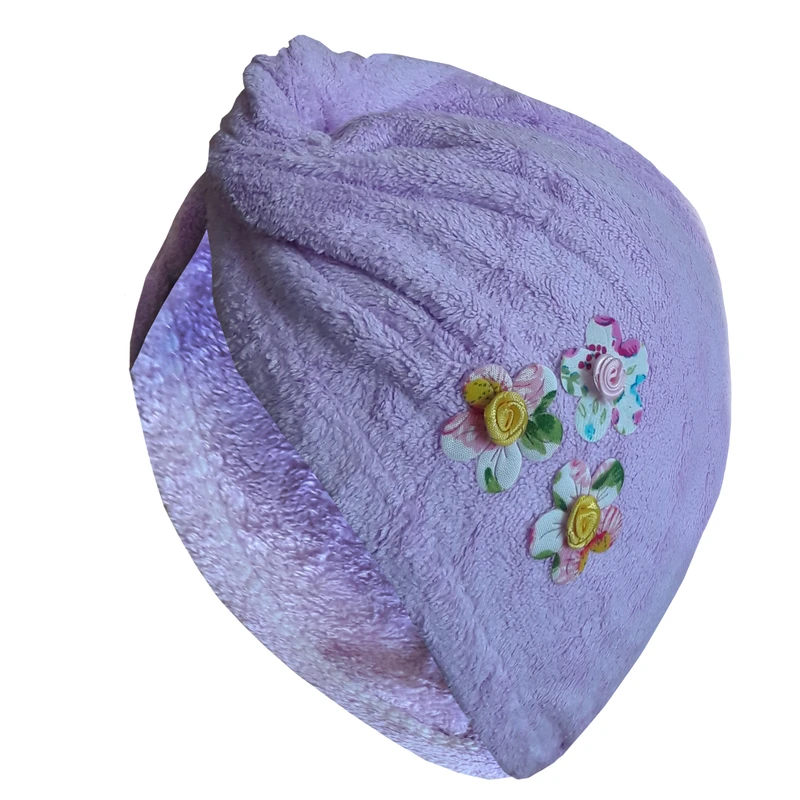 کلاه حمام مدل شکوفه های بهاری 2