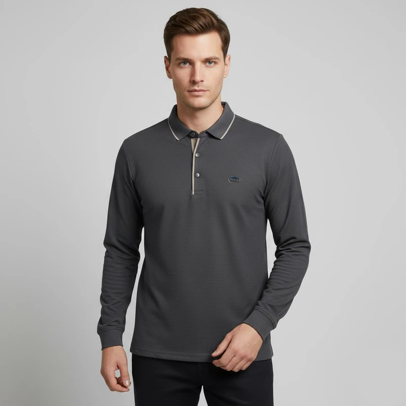 پولوشرت آستین بلند مردانه دونر مدل VM30