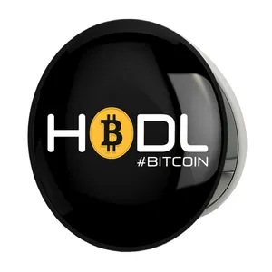 آینه جیبی خندالو طرح Hodl Bitcoin مدل تاشو کد 10893 