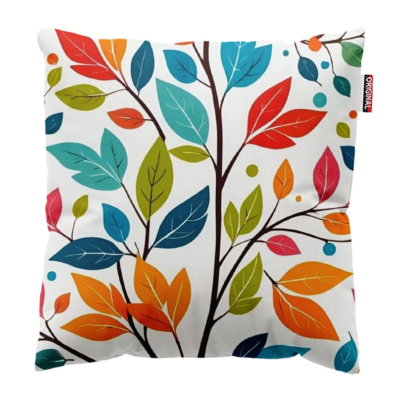 کوسن پاد آفرین طرح برگ کد 2838 سایز 30*30 سانتی متر