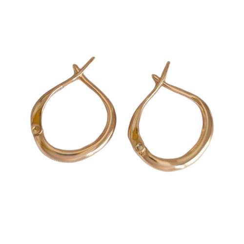 گوشواره زنانه ژوپینگ مدل حلقه ای ساده کد m12