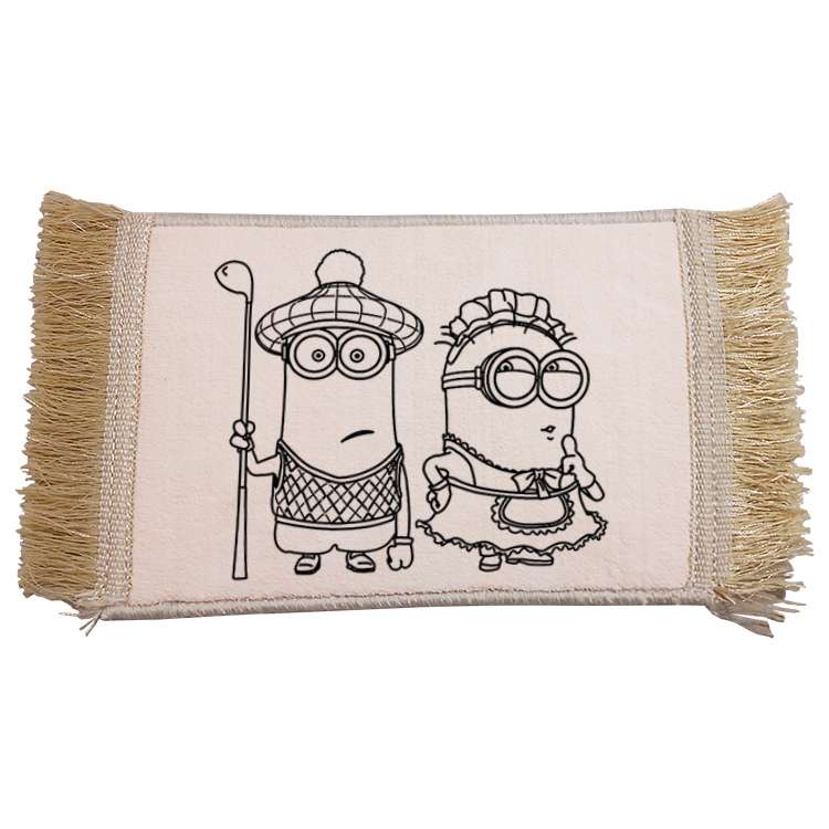 فرش ماشینی دیوارکوب مدل مینیون کد 80