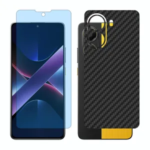 Glass Together model anti blue screen protector suitable for Xiaomi Poco X7 Pro mobile phone with back cover sticker