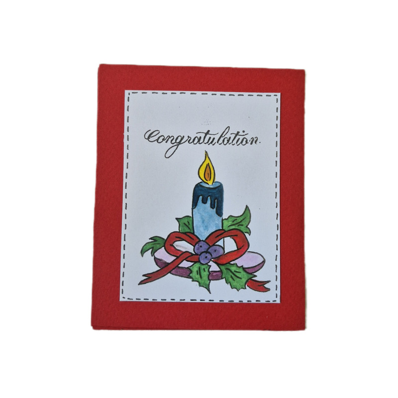 کارت پستال مدل شمع 02