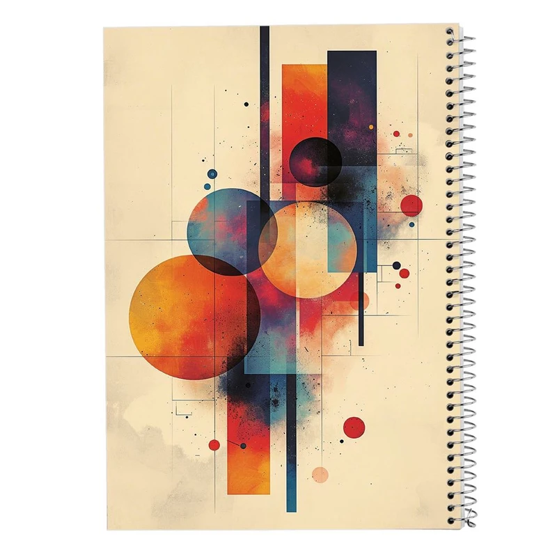 دفتر ژورنال نویسی 50 برگ مدوپد مدل نقطه ای طرح اشکال فانتزی کد DF16159