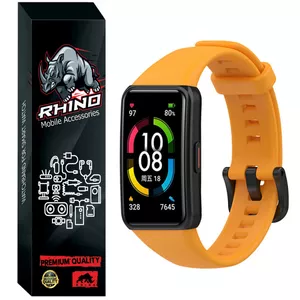 بند راینو مدل Silicon مناسب برای ساعت هوشمند هوآوی Band 6 / 6 Pro 