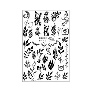 لنز ناخن مدل برگ کد 113